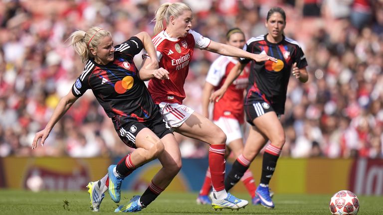 Lyonnes have to overturn a 2-1 deficit from the first leg of the Women's Champions League semi-final against Arsenal