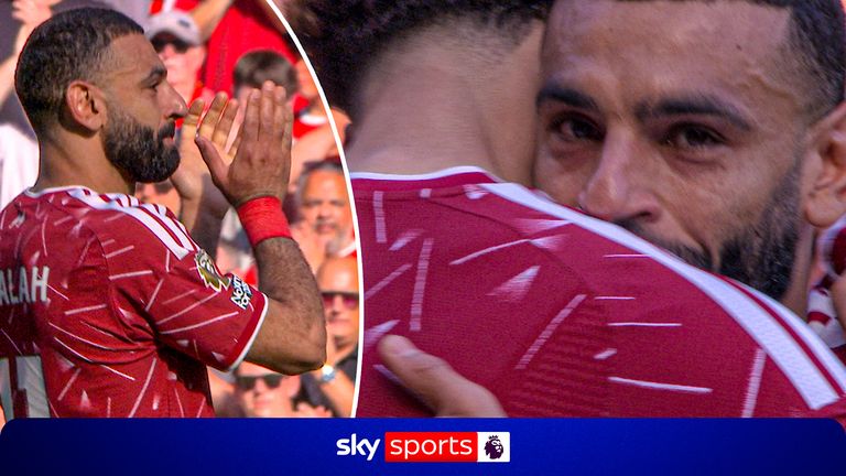 Salah bids farewell to Liverpool.