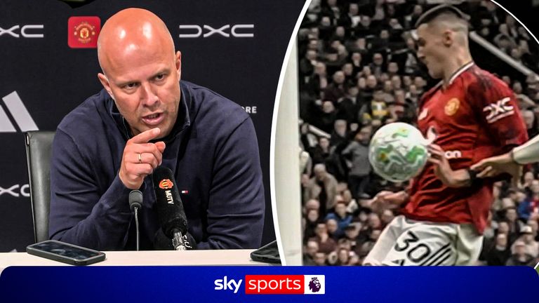 Manchester United vs Liverpool: Arne Slot fumes at potential Benjamin Sesko handball leads to goal