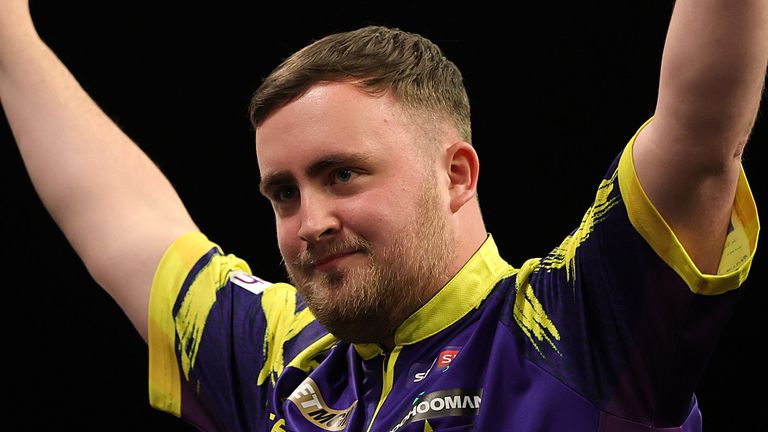 Luke Littler claimed a record-equalling sixth nightly win in Leeds