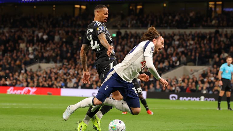 James Maddison was denied a penalty late on against Leeds