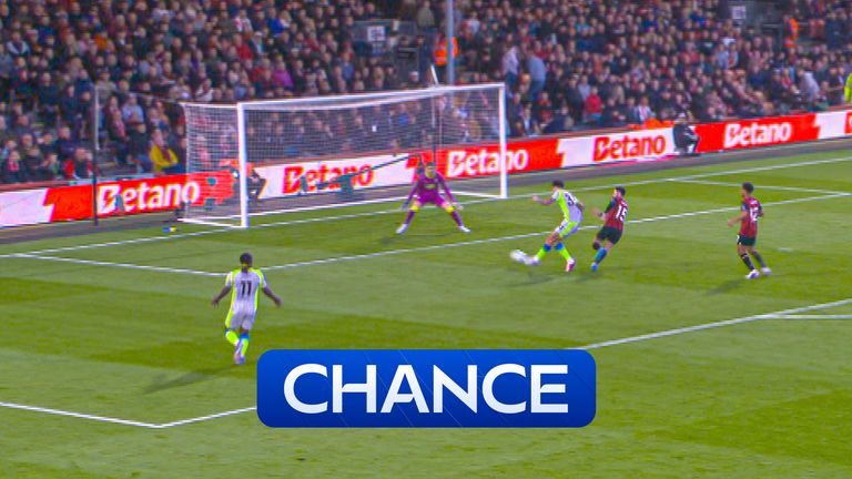Man City miss.