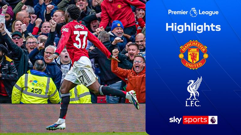 Highlights from the Premier League match between Manchester United and Liverpool.