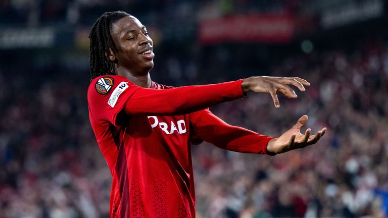 Johan Manzambi has had a breakout season for Freiburg