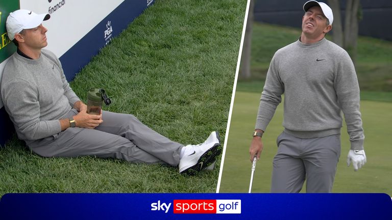 RORY MCILROY WAITING ON TEE BOX 15 MAY