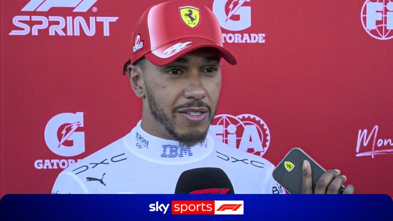 Despite only qualifying fifth, Lewis Hamilton was pleased with the performance of his Ferrari in Sprint qualifying.