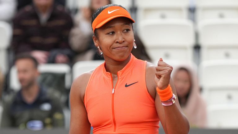 Japan's Naomi Osaka features during the Italian Open
