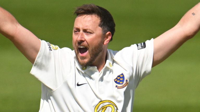 Ollie Robinson in action for Sussex in the 2026 County Championship (Getty Images)