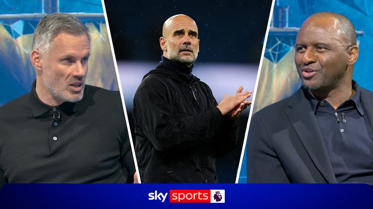Jamie Carragher and former Patrick Vieira react to reports of Pep Guardiola leaving Man City and how it could motivate the players going into the final two games of the season if the news is true. 