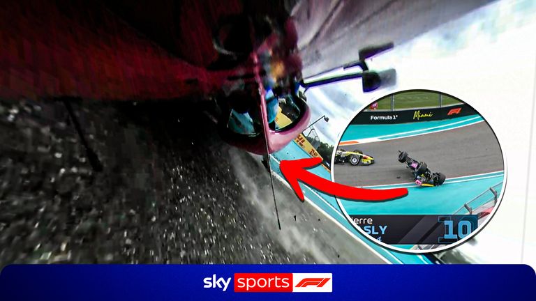 Miami Grand Prix: New angle of Pierre Gasly's flip shows how Halo prevented serious injury!