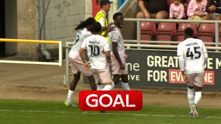 Northampton v Plymouth: Brendan Sarpong-Wiredu puts Plymouth ahead against Northampton and into Play-off place
