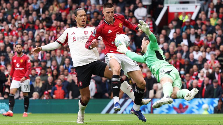 Benjamin Sesko doubles Manchester United's lead against Liverpool