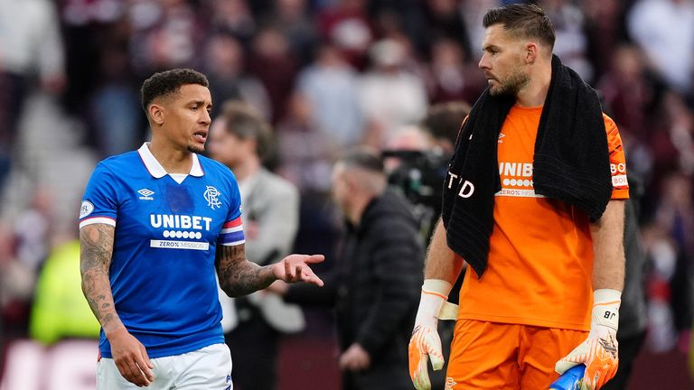 Rangers' Jack Butland and James Tavernier