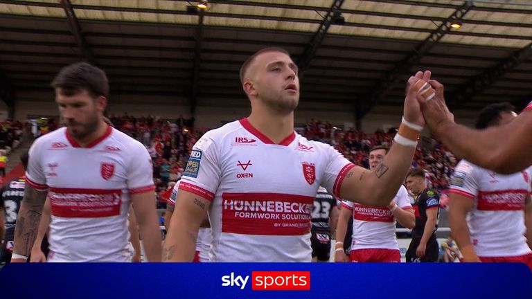 Mikey Lewis scored two tries in the first five minutes as Hull KR took an early lead over Wigan in the Super League.