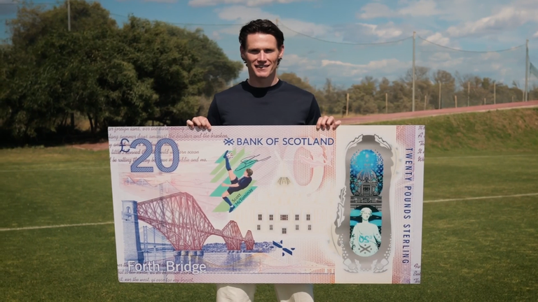 Scott McTominay's overhead kick has been immortalised on a £20 note from the Bank of Scotland