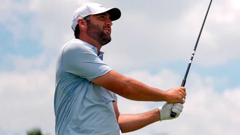 Scottie Scheffler is chasing Cameron Young in the Cadillac Championship