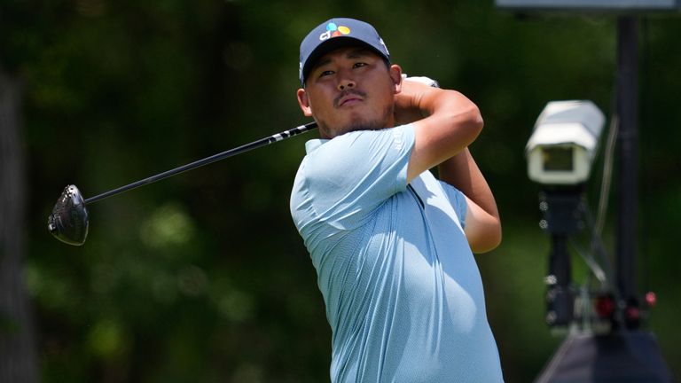 Si Woo Kim finished three shots behind Wyndham Clark
