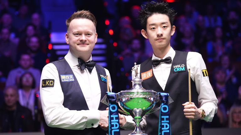 Shaun Murphy and Wu Yize are all square at 4-4 after the opening session of the World Championship final