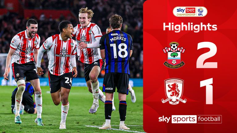 Southampton v Middlesbrough