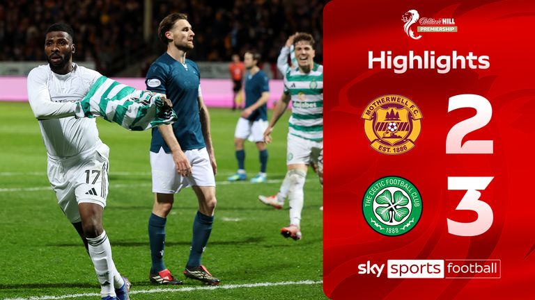 Highlights of the Scottish Premiership match between Motherwell and Celtic. 