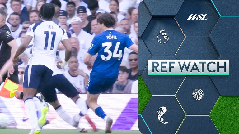 Ref Watch take a look at Merlin Röhl's tackle on Micky Van de Ven in Spurs' 1-0 victory over Everton, but could the nerves of the hosts have been eased with a red card for the Toffees? 