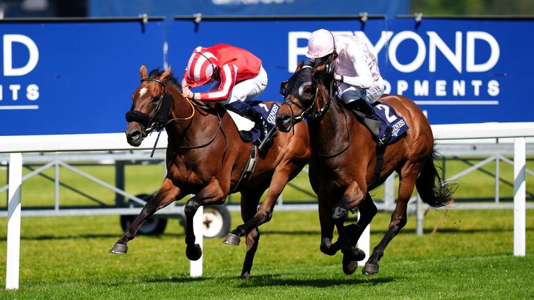 Sweet William (right) won a thrilling Sagaro Stakes