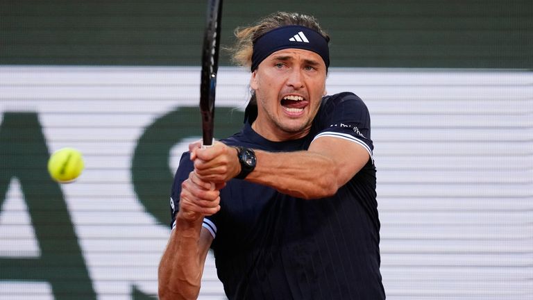 Alexander Zverev is the UK bookmakers' favourite after Jannik Sinner lost in the second round (AP Photo/Christophe Ena)