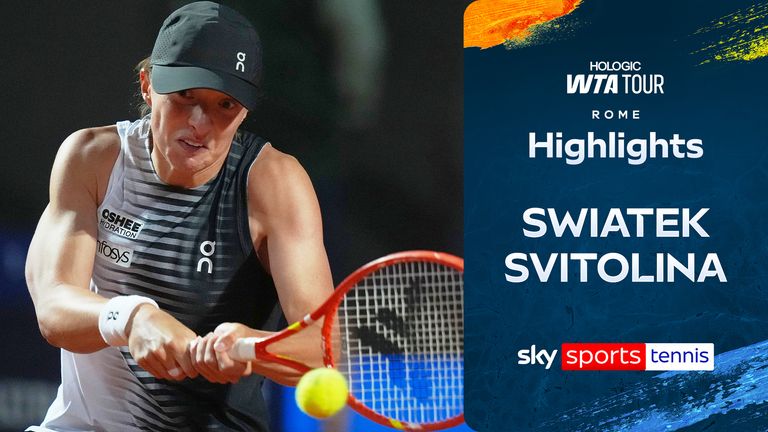 Highlight of Iga Swiatek against Elina Svitolina in the Italian Open
