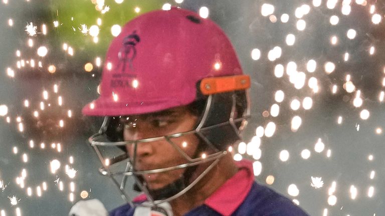 Vaibhav Sooryavanshi struck his second hundred of the IPL season against Gujarat Titans on Friday 