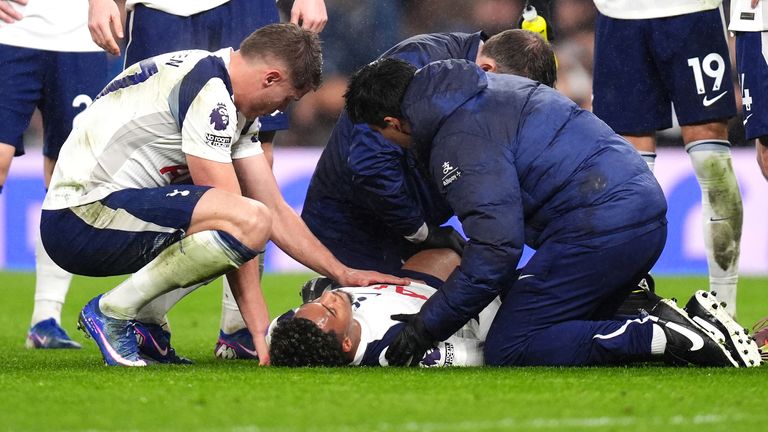 Spurs forward Wilson Odobert suffered an ACL injury earlier this season at the Tottenham Hotspur Stadium