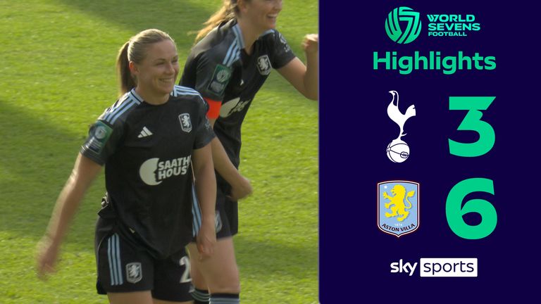 Highlights of the World Sevens match between Tottenham Hotspur and Aston Villa.