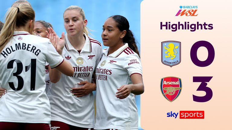 WSL- Aston Villa 0-3 Arsenal