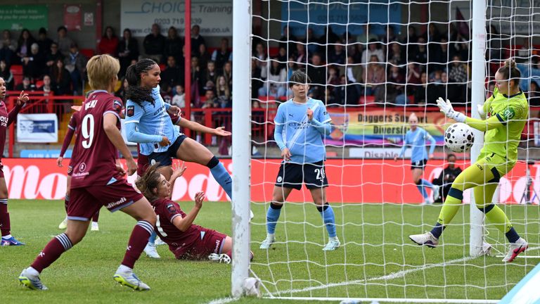 Jade Rose scores Man City's opening goal at West Ham