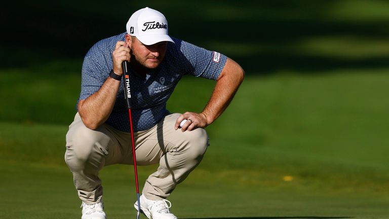 Zander Lombard collapsed on his back-nine to finish T8 at the Soudal Open