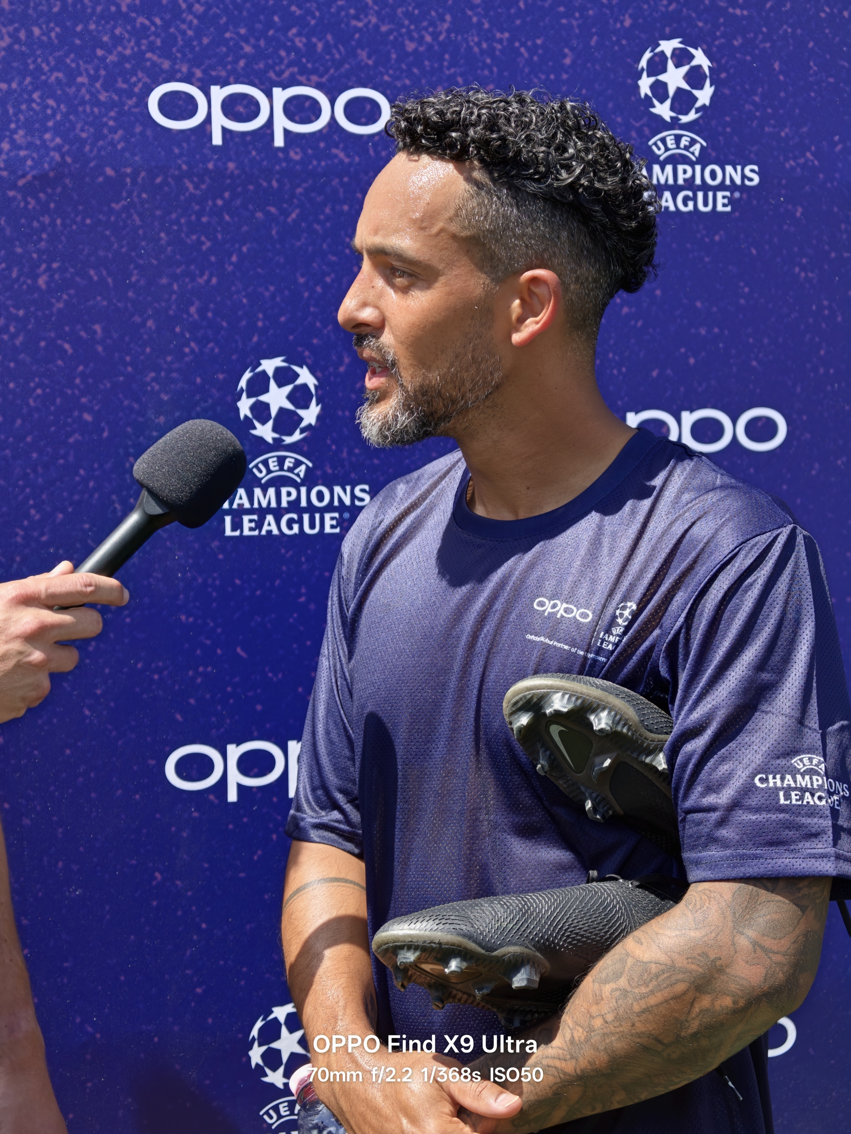Theo Walcott at the 2026 Champions League final
