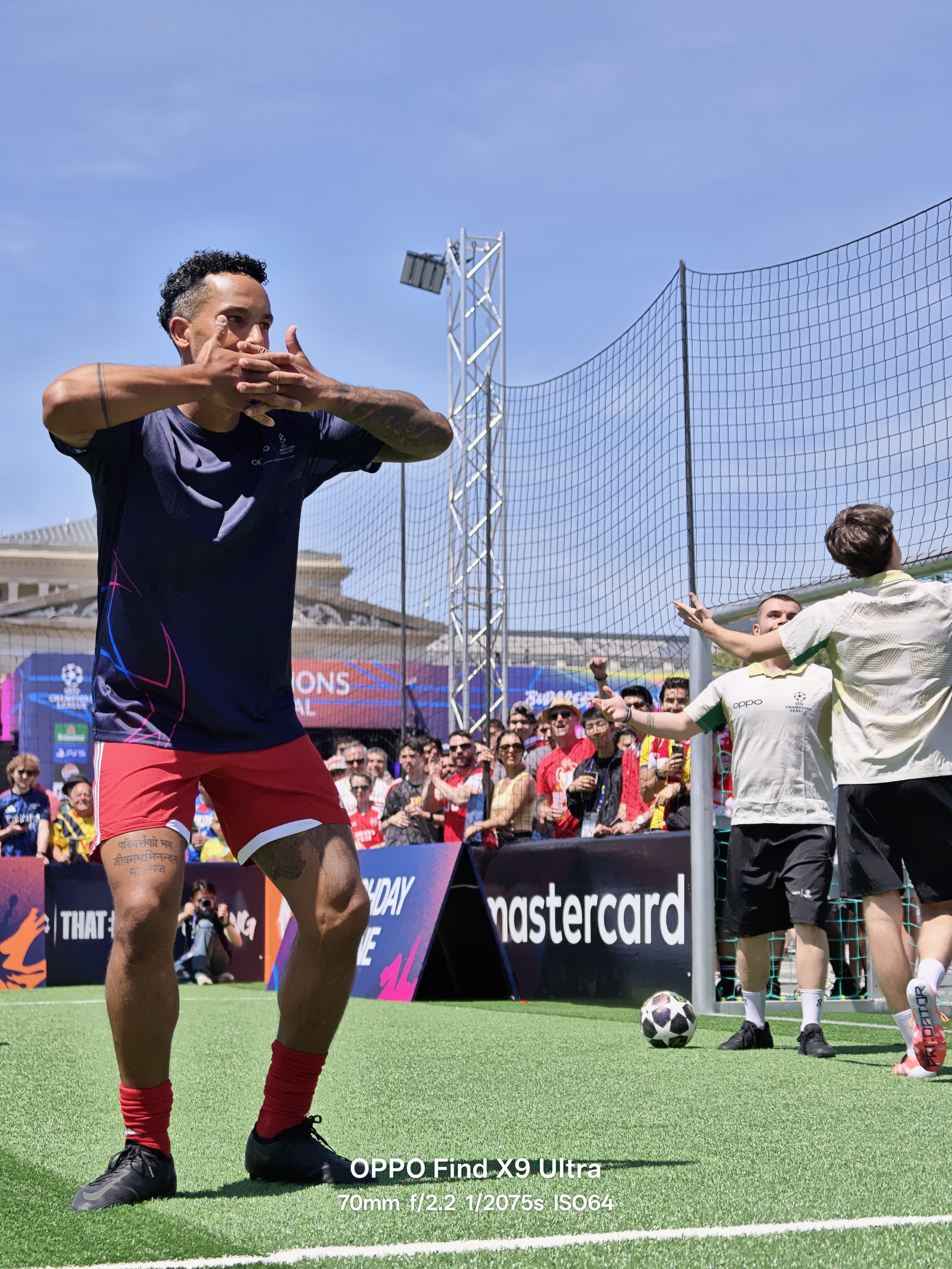 Theo Walcott at the 2026 Champions League final