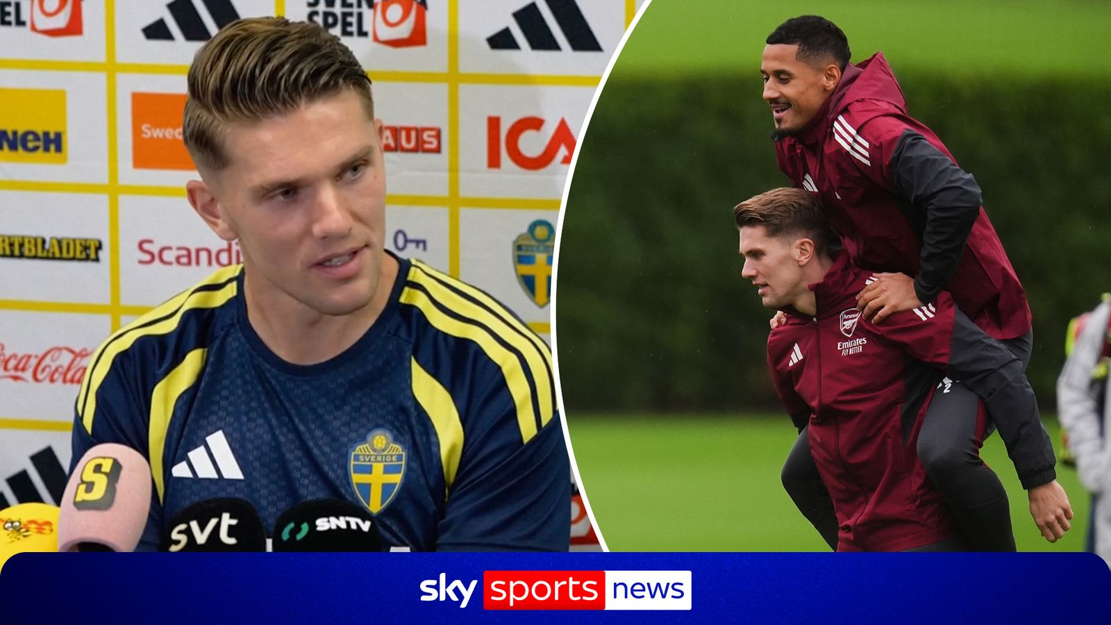 Viktor Gyokeres excited to face Arsenal teammate William Saliba