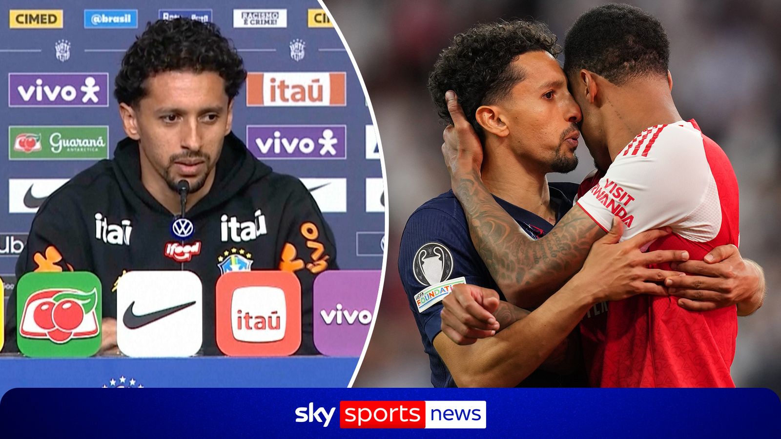 Marquinhos explains why he consoled Gabriel after penalty miss | 'Gabriel didn't deserve that