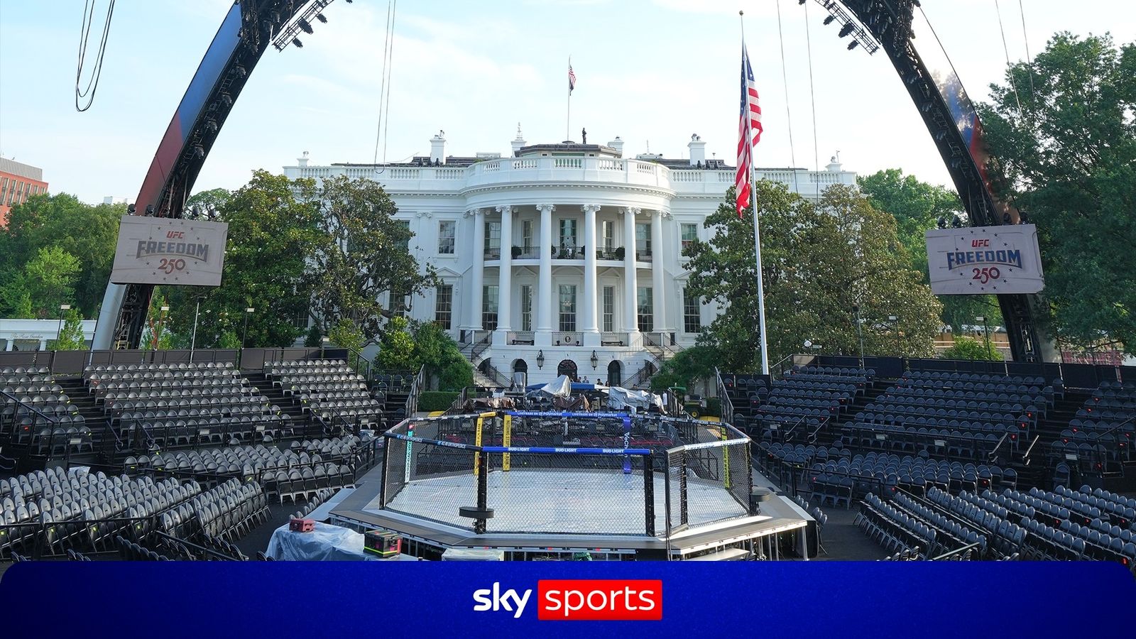 UFC: Watch the White House transform into UFC Freedom 250!