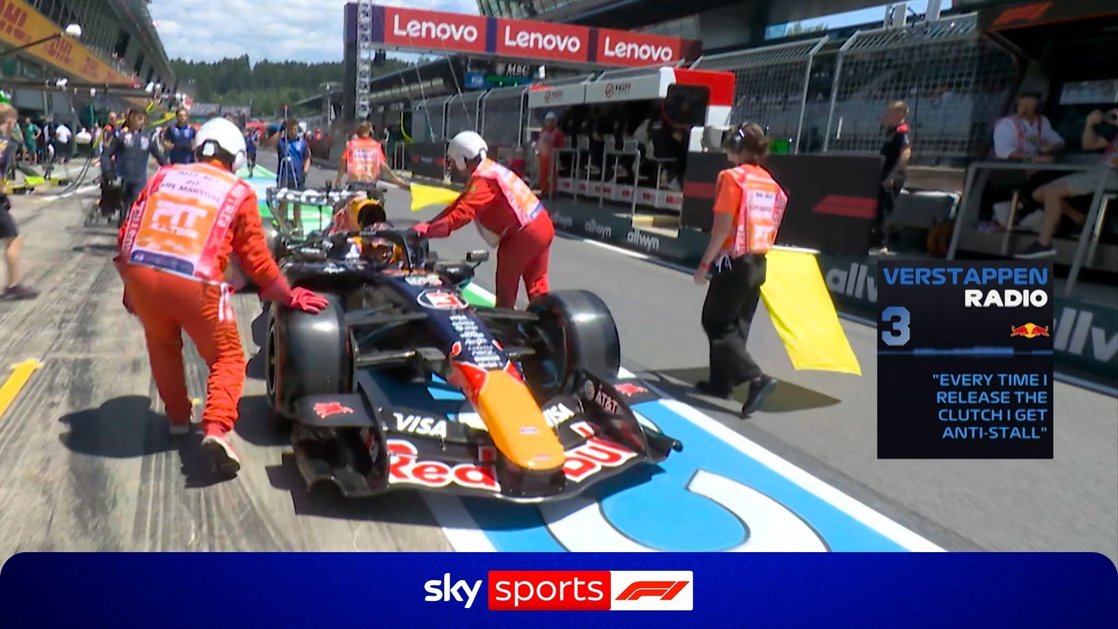 Formula One: Max Verstappen STOPS in pit lane during P1!