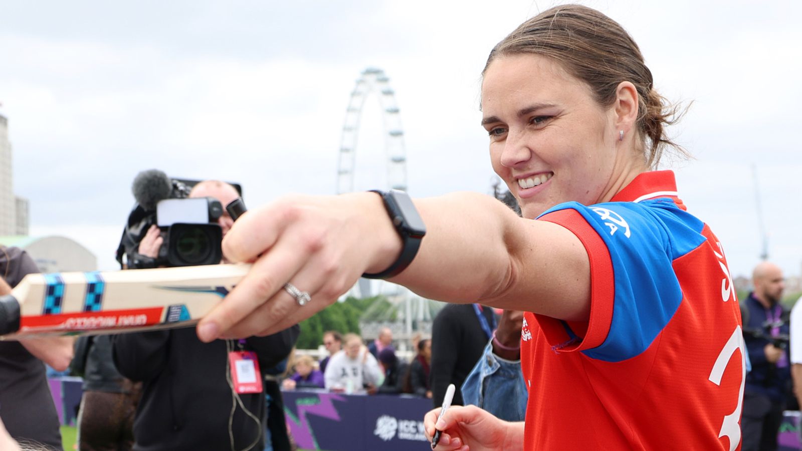 ICC Women's T20 World Cup: England captain Nat Sciver-Brunt gives key fitness update as cricket takes over Waterloo Bridge