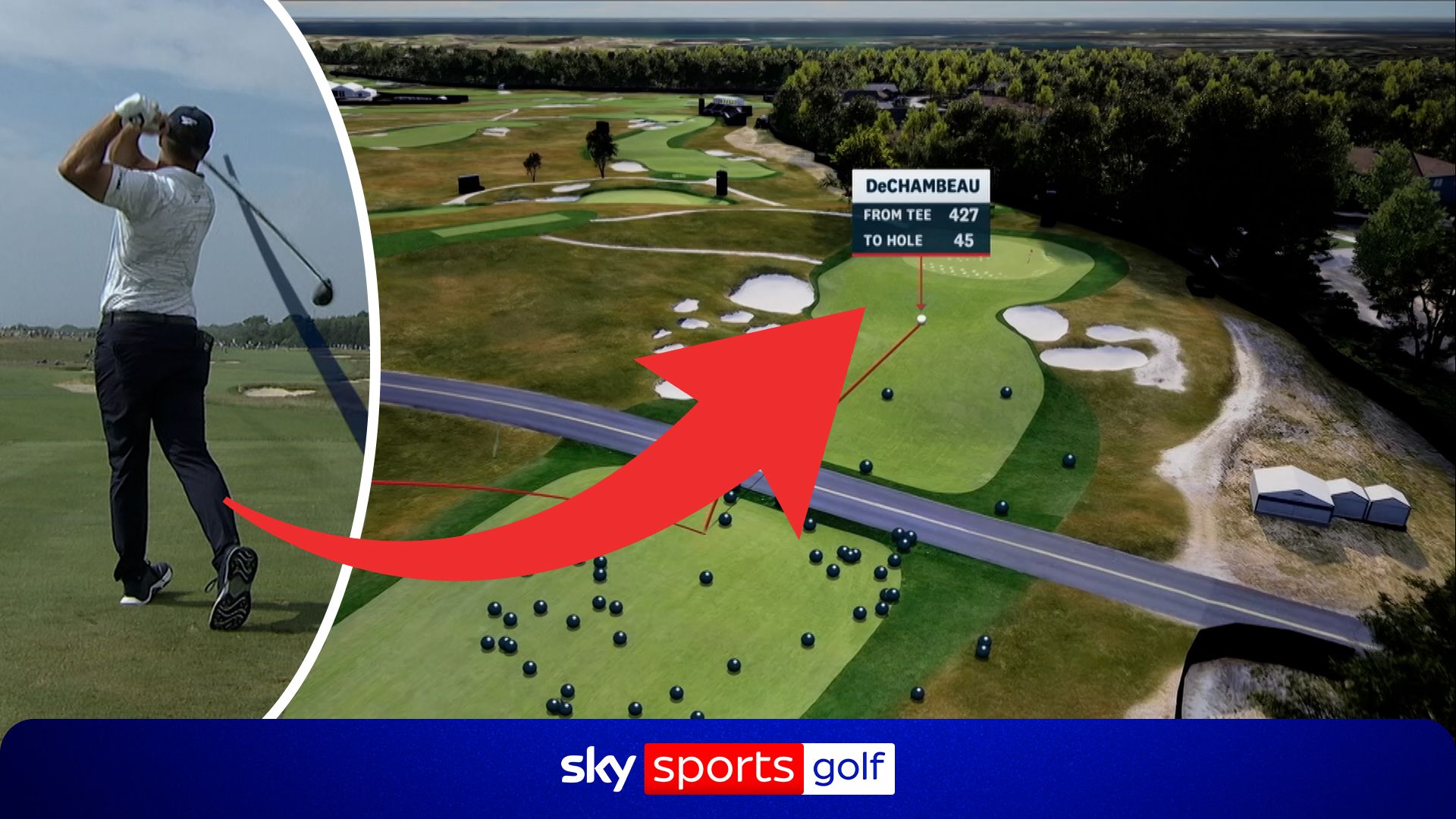 'Wow, that's a joke!' | DeChambeau hits an OUTRAGEOUS 427-yard drive