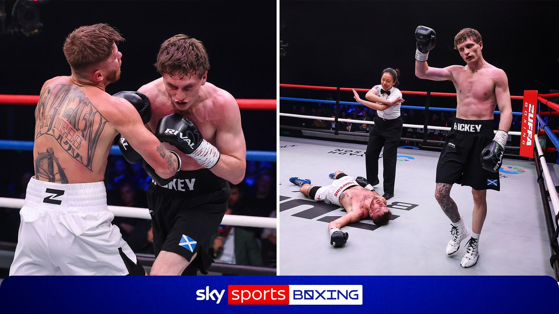 Hickey lands HUGE right-hand KO on Billam-Smith undercard!
