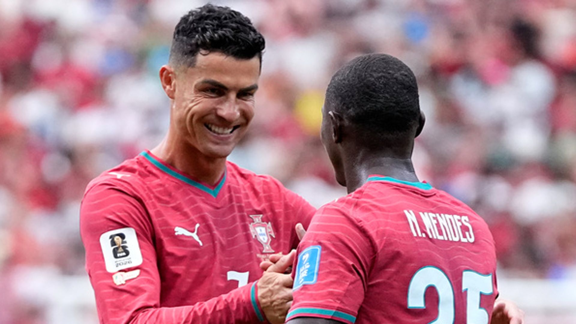 Ronaldo running riot! Portugal hammering Uzbekistan LIVE!