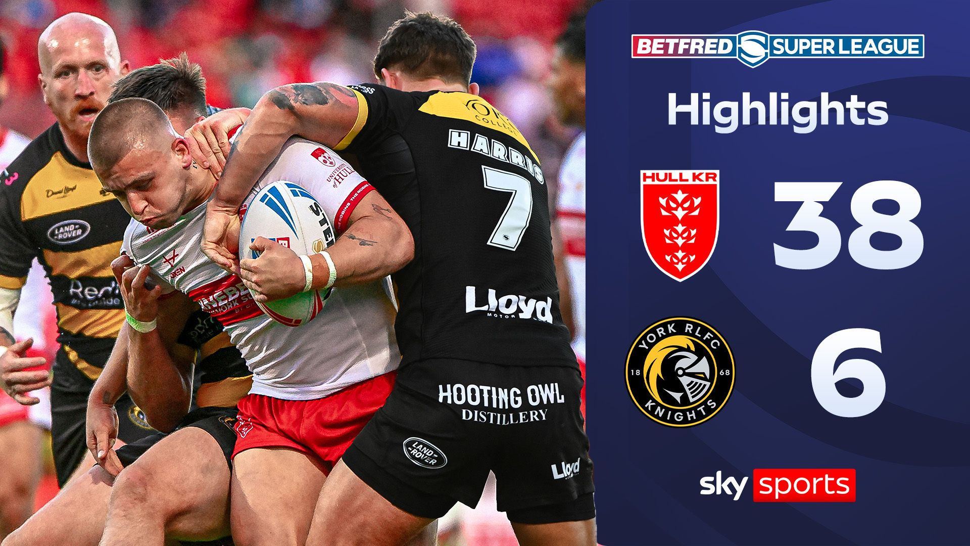 Hull KR yedi denemede koşup York'u kenara itti
