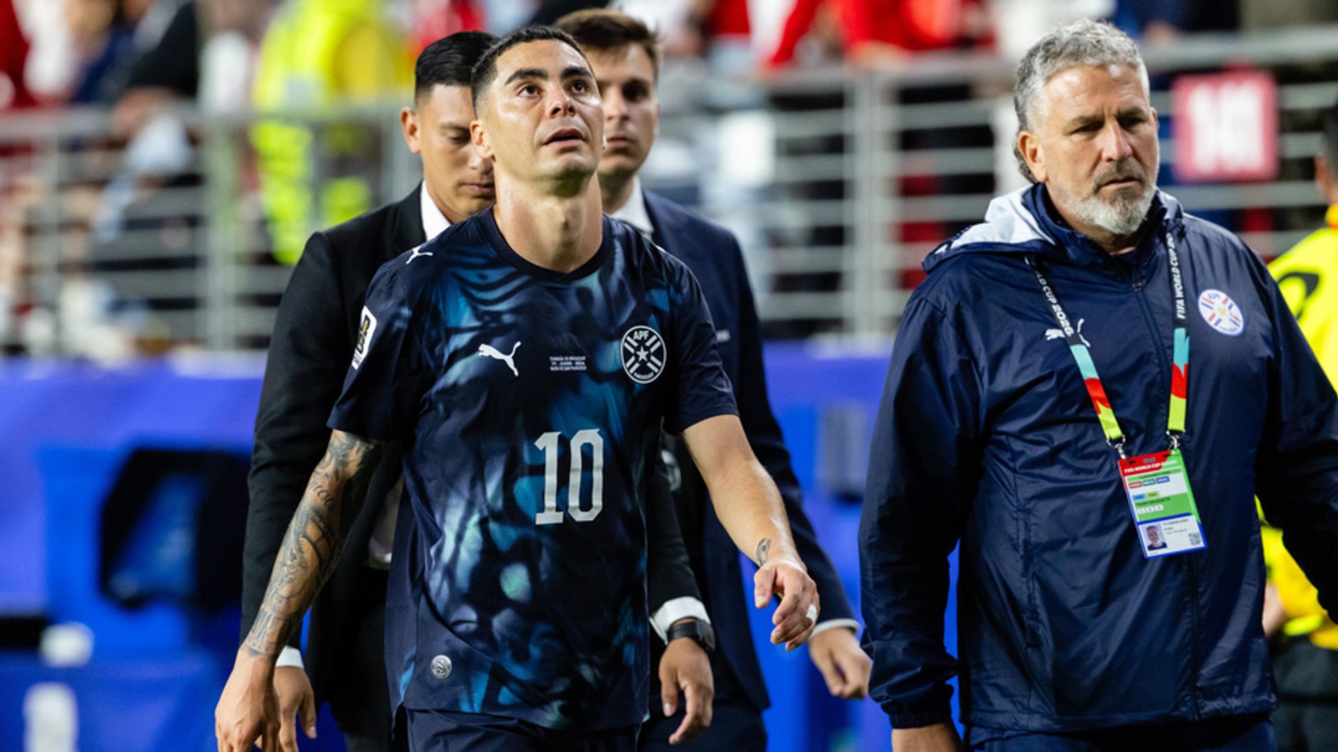Turkey vs Paraguay: All the key moments as Almiron sent off under new rule