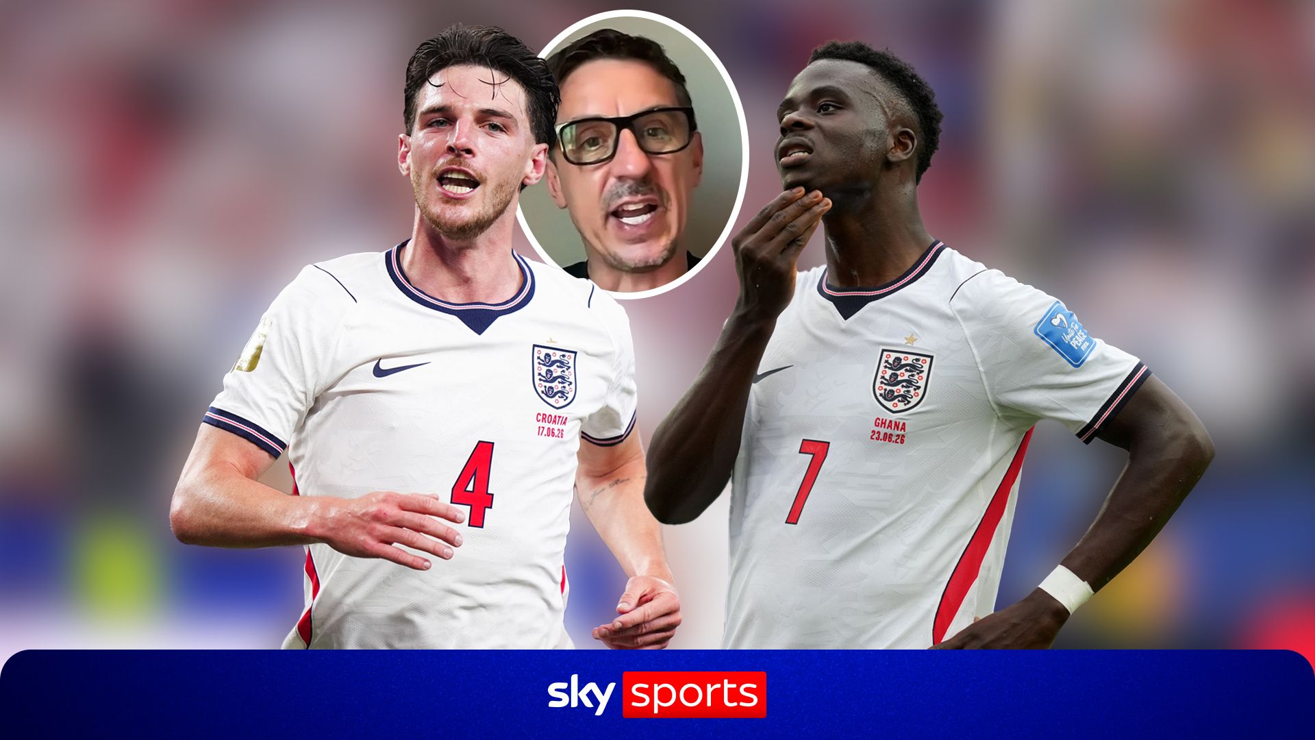 'I've seen this before' | Neville makes BIG call on Saka and Rice