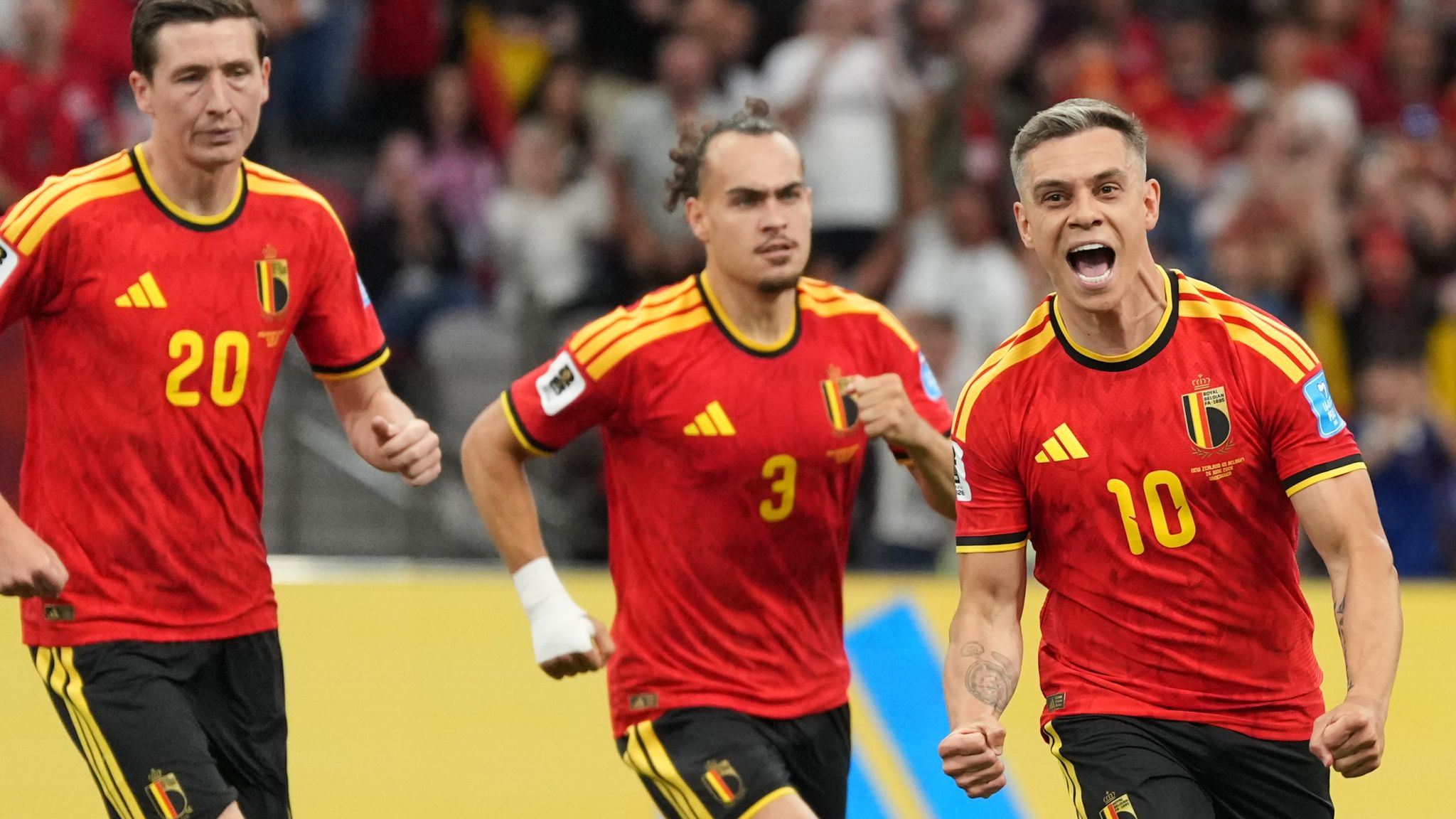 World Cup 2026: New Zealand 1-5 Belgium - Leandro Trossard's double helps Red Devils reach knockout stages | Football News | Sky Sports