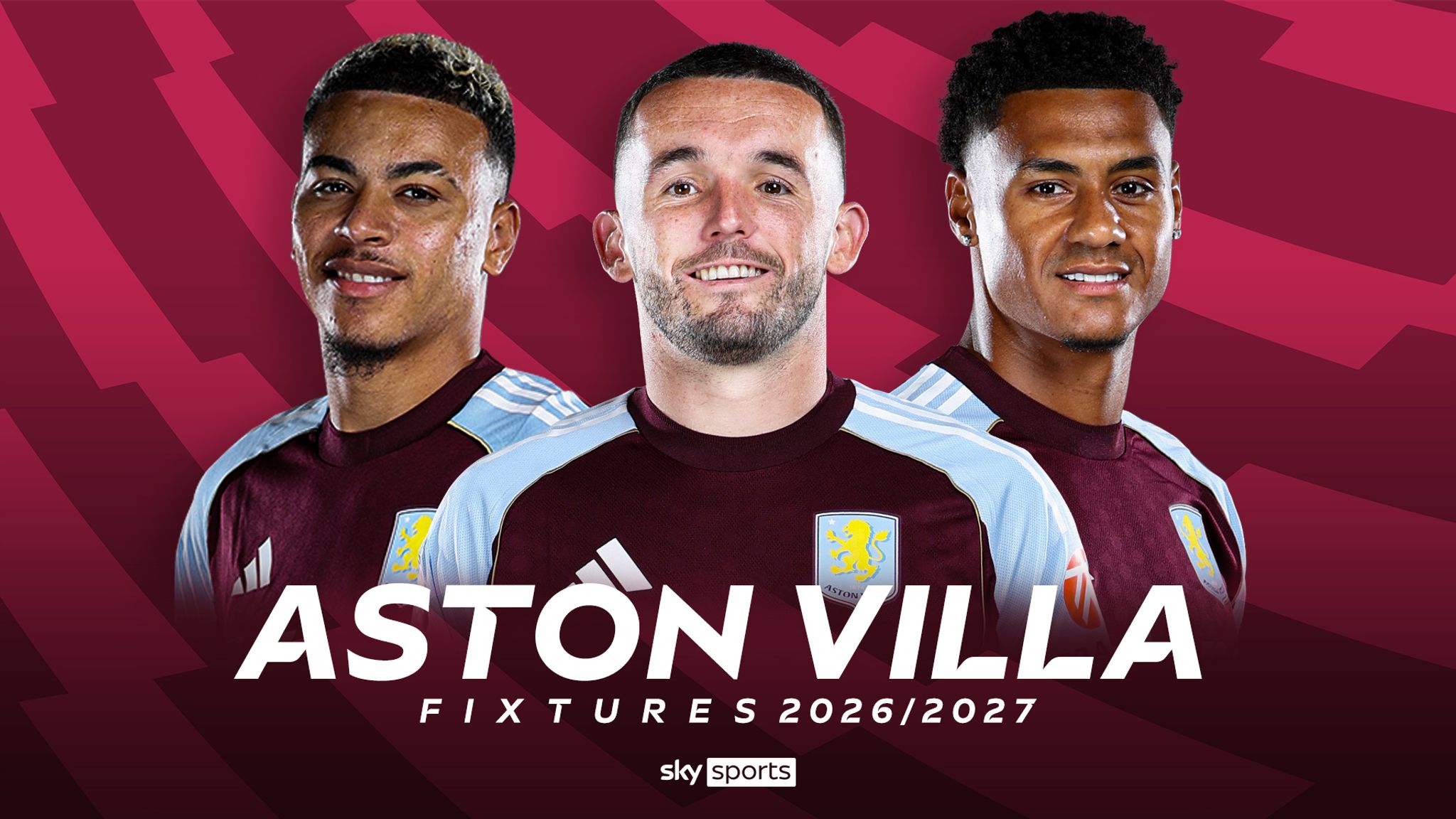 Aston Villa: Premier League 2026/27 fixtures and schedule