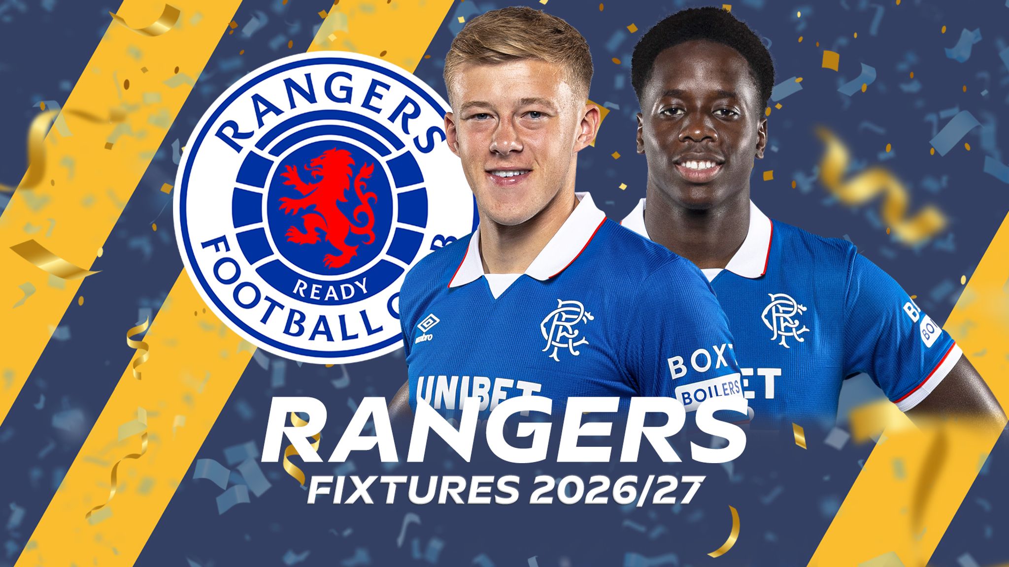 Rangers: Scottish Premiership 2026/27 fixtures and schedule